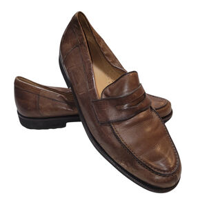 Magnanni Men's Brown Leather Loafers Style 11908 Size 10M
